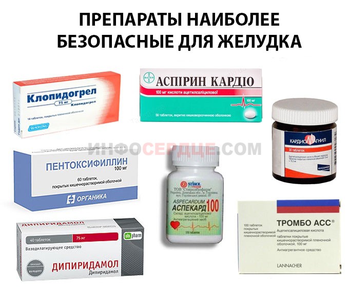Лекарства безопасные для желудка